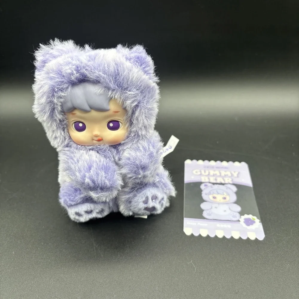 POP MART x Hacipupu Gummy Bear Series Vinyl Plush Pendant Doll Grape Flavor
